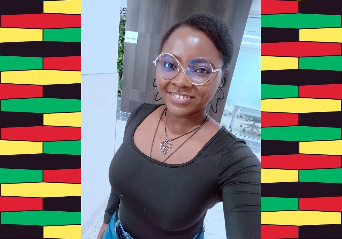 Ifunanya smiling for a photo