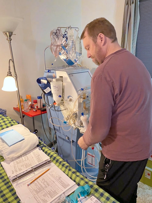 Jeff Costley, who has been a dialysis patient for 16 years.